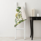 Modernes tropisches Palmenbaummuster Sherpadecke (Beispiel)