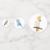 Modernes tropisches Party mit exotischen Pflanzen Konfetti (Rückseiten)