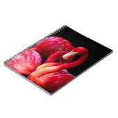 Modernes tropisches Rosa Flamingo Notizblock (Linke Seite)