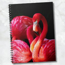 Modernes tropisches Rosa Flamingo Notizblock