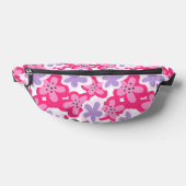 Modernes tropisches rosa, florales Muster Bauchtasche (Ablage )