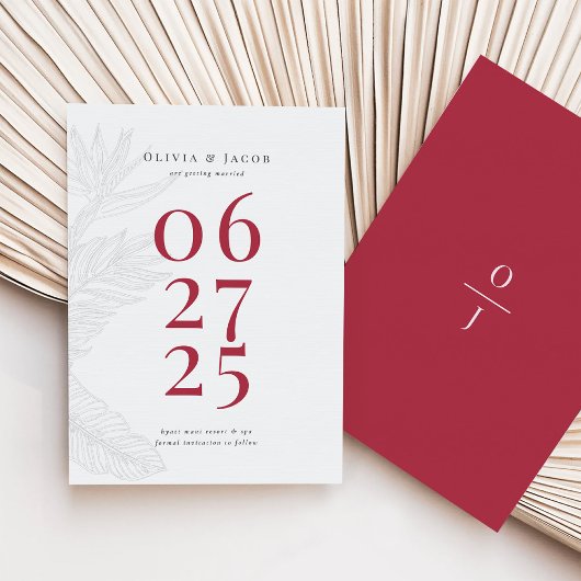 Modernes tropisches Save the Date