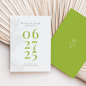 Modernes tropisches Save the Date Einladung