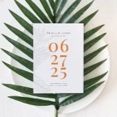 Modernes tropisches Save the Date Einladung