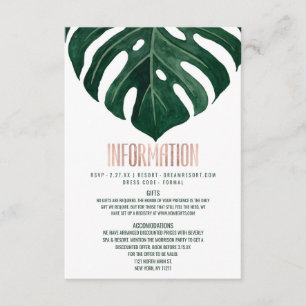 Modernes tropisches Schweizer Begleitkarte