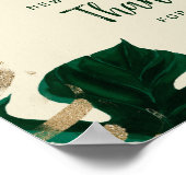 Modernes tropisches Themenhotel Begrüßungszeichen  Poster (Ecke)