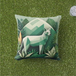 Modernes tropisches Tierkissen - geometrisch niedr Kissen