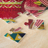 Modernes tropisches Wasserfarbenmuster - Indianerm Puzzle (Seite)