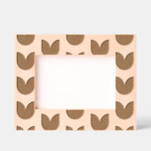 Modernes Tulip-Blume-Muster Geätzte Rahmen (Vorderseite)