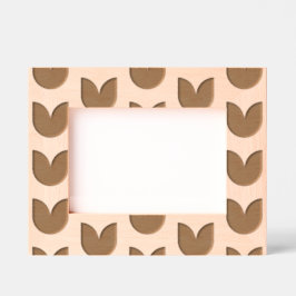 Modernes Tulip-Blume-Muster Geätzte Rahmen