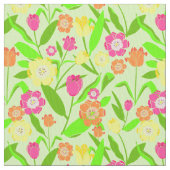Modernes Tulip-Blume-Muster Stoff (Nahaufnahme)