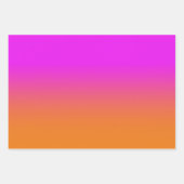 Modernes Türkis Lila und orange glänzend Geschenkpapier Set (Vorderseite 3)