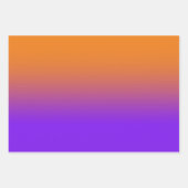 Modernes Türkis Lila und orange glänzend Geschenkpapier Set (Vorderseite 2)