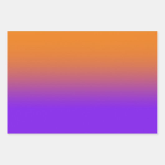 Modernes Türkis Lila und orange glänzend Geschenkpapier Set (Vorderseite 2)