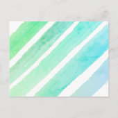 Modernes Türkisches Foto Einladungspostkarte (Rückseite)