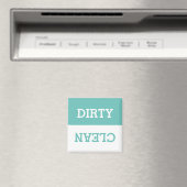 Modernes türkisfarbenes Dirty/sauberes Magnet für (In Situ (Geschirrspüler))