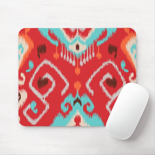 Modernes, türkisfarbenes, gürteliges Tribal-Muster Mousepad (Mit Mouse)