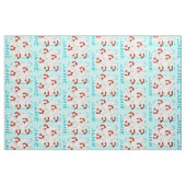 Modernes türkisfarbenes Personalisiertes Fox-Muste Stoff (Fat Quarter (45,7 x 55,9 cm))