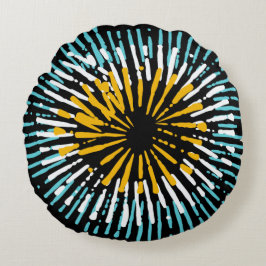 Modernes türkisfarbenes Rundkopfkissen Rundes Kissen