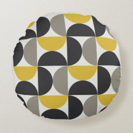 Modernes Turmergunmetall aus dem Mittelalter Rundes Kissen