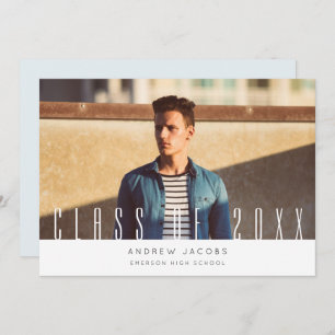 Modernes Typ Foto Abschluss Ankündigung Party