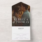 Modernes Type Overlay-Foto All In One Einladung (Innen Boden)