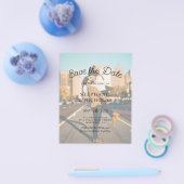 Modernes Typografie Budget Foto Save the Date Flyer (Einzeln)