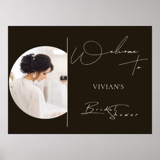 Modernes Typografie Foto Digitaler Empfang Poster (Vorne)