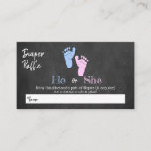 Modernes Typografie Gender Reveal Party! Babyparty Begleitkarte (Vorderseite)