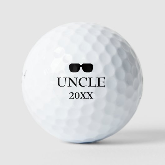 Modernes Typografie-UNCLE etabliert Golfball (Vorderseite)