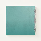 Modernes Typografie Zitat Spiral Notebook Notizblock (Rückseite)