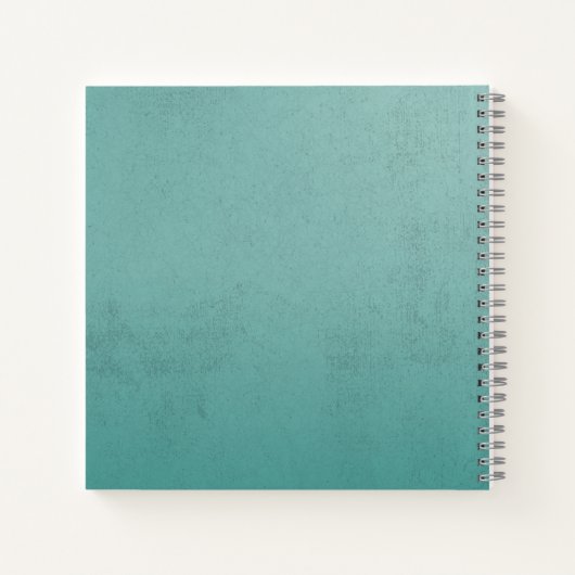 Modernes Typografie Zitat Spiral Notebook Notizblock (Rückseite)