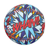 Modernes Typografisches Comic Buch Pop Kunst WHAM! Baseball (Vorderseite Links)