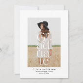 Modernes typografisches, elegantes und feines Foto Ankündigung (Vorderseite)