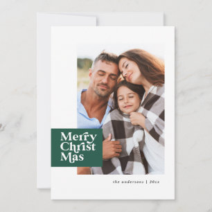 Modernes typografisches elegantes Weihnachtsgesche Feiertagskarte