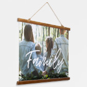 Modernes typografisches Foto Wandteppich Mit Holzrahmen (Gewinkelt)