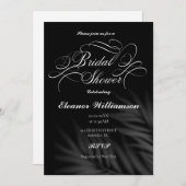 MODERNES TYPOGRAFISCHES MINIMALISTISCHES BRAUTPART EINLADUNG (Vorne/Hinten)