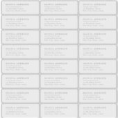 Modernes typografisches, transparentes Adressetike Aufkleber (Vorderseite)