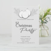 Modernes typografisches Weihnachtskonzern - Party Einladung (Stehend Vorderseite)