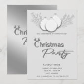 Modernes typografisches Weihnachtskonzern - Party Einladung (Vorne/Hinten)