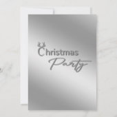 Modernes typografisches Weihnachtskonzern - Party Einladung (Rückseite)