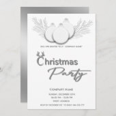 Modernes typografisches Weihnachtskonzern - Party Einladung (Vorne/Hinten)