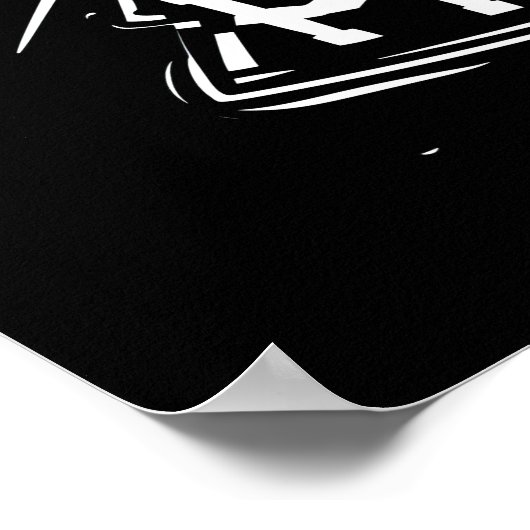 Modernes Typografy Poster - "Ad Bod in Progress" (Ecke)