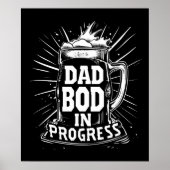 Modernes Typografy Poster - "Ad Bod in Progress" (Vorne)