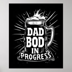 Modernes Typografy Poster - "Ad Bod in Progress"