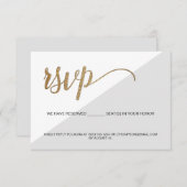 Modernes UAWG grau Gold Keine E-Mail reserviert Si Einladung (Vorne/Hinten)