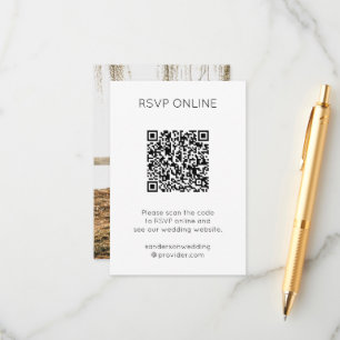 Modernes UAWG Online QR Code Foto Begleitkarte