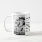 Modernes Überlagerungsschreiben Foto GRAD Definiti Kaffeetasse (Links)