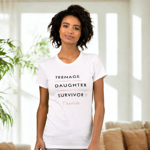 Modernes Überlebender-T-Shirt für Teenager-Tochter T-Shirt
