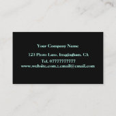 Modernes überseeisches Blau lila abstraktes Trendy Visitenkarte (Rückseite)